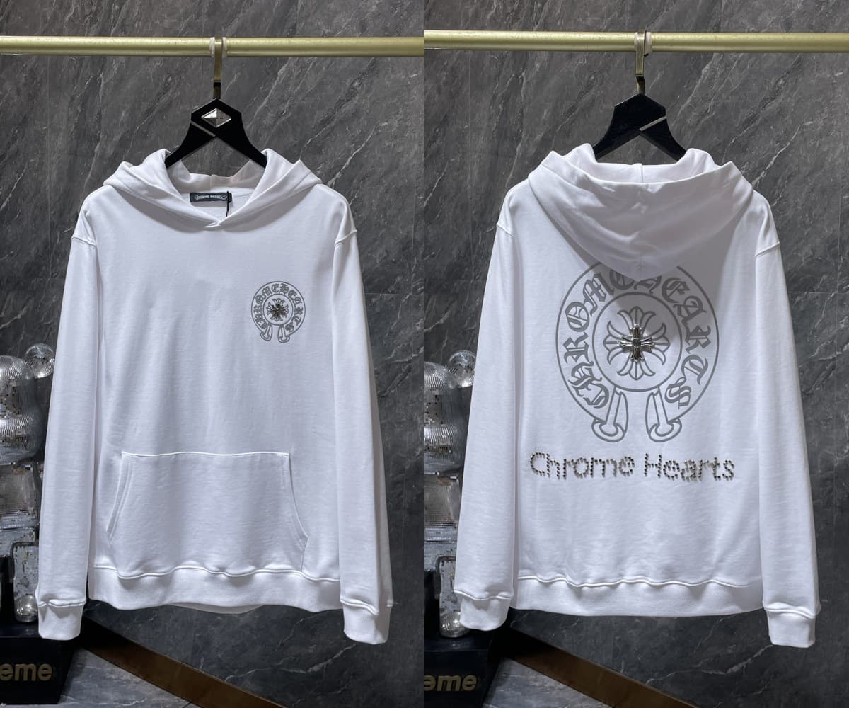 Sweat à capuche Chrome Hearts Cross, version correcte 25ss, polyvalent et tendance, vente en gros
