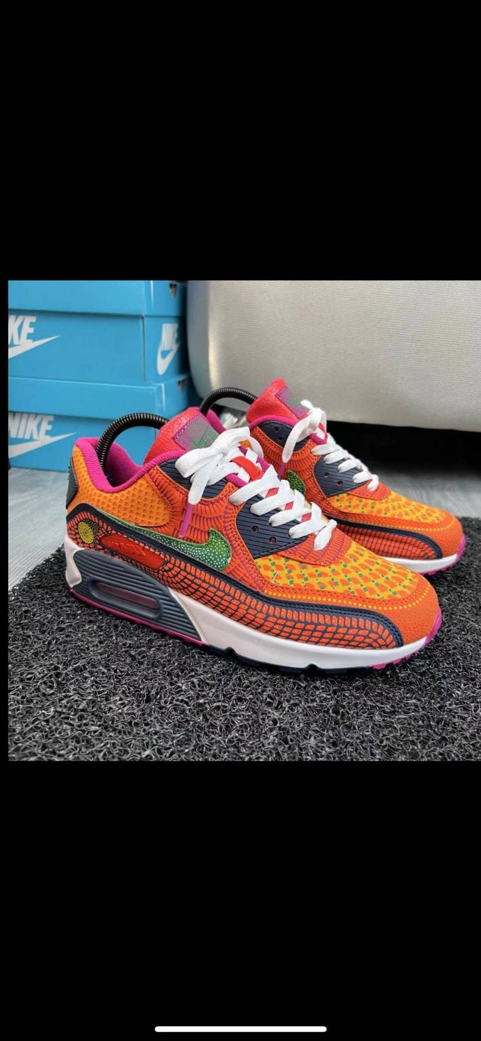 2023 Sports 90 Panneau Couleur 20% Chaussures de course à coussin d'air en cuir 36-46