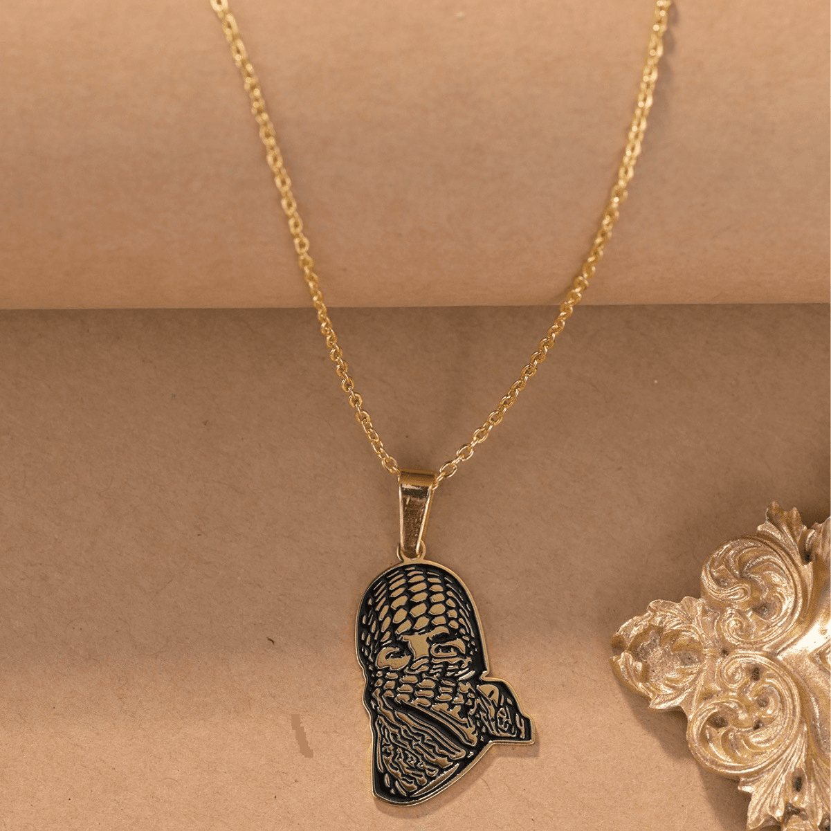 Hamas Stainless Steel Necklace Islamic Money Accessories Popular Jewelry Pendant Necklace