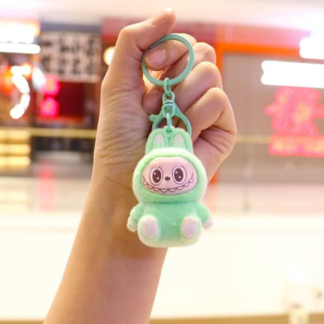 Porte-clés pendentif en peluche dégradé de couleurs, tendance, exquis, mignon, de haute qualité, compact, polyvalent