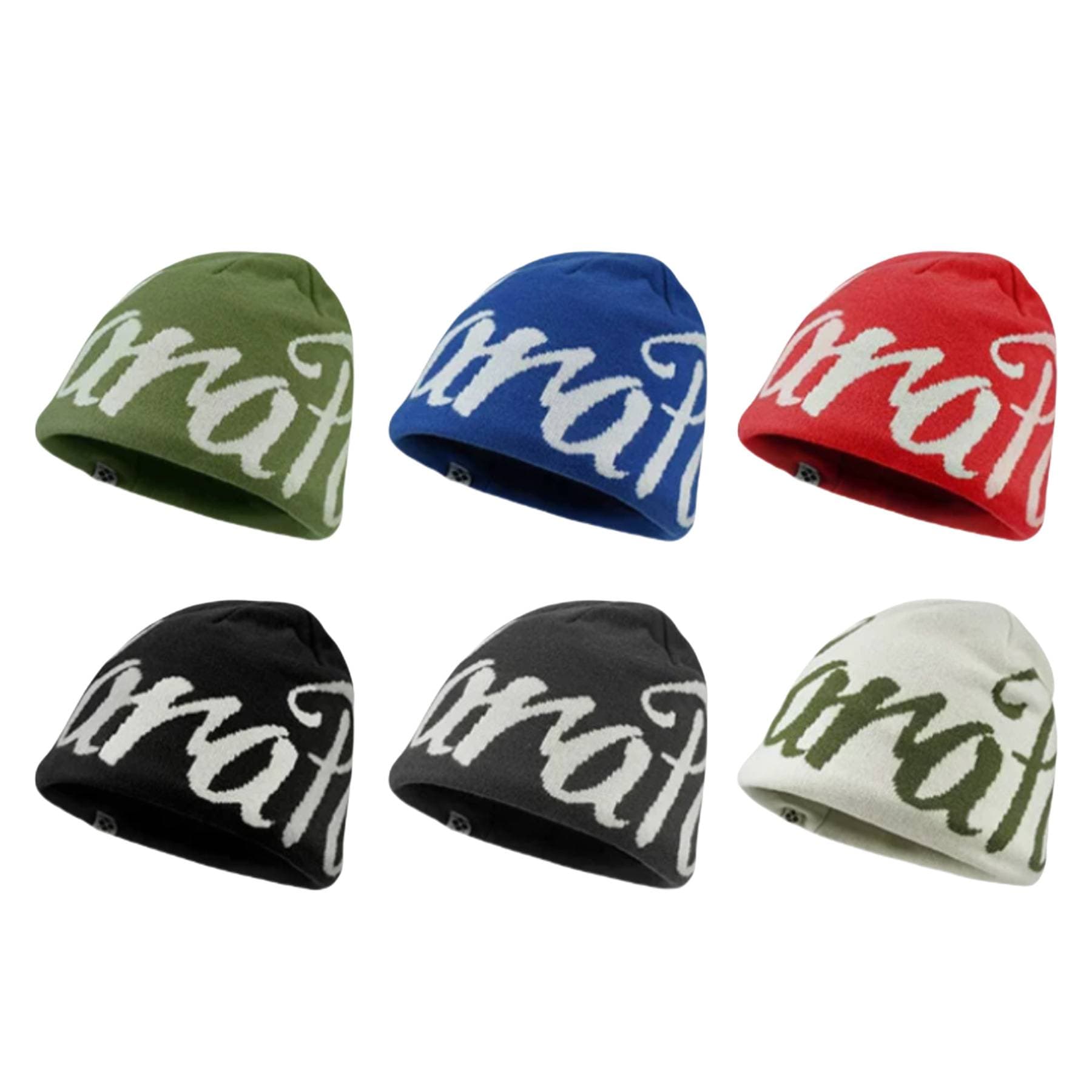Unisex Oversized Street Beanie – Embroidered Hip Hop Knit Hat (Unisex & Stretch Fit)