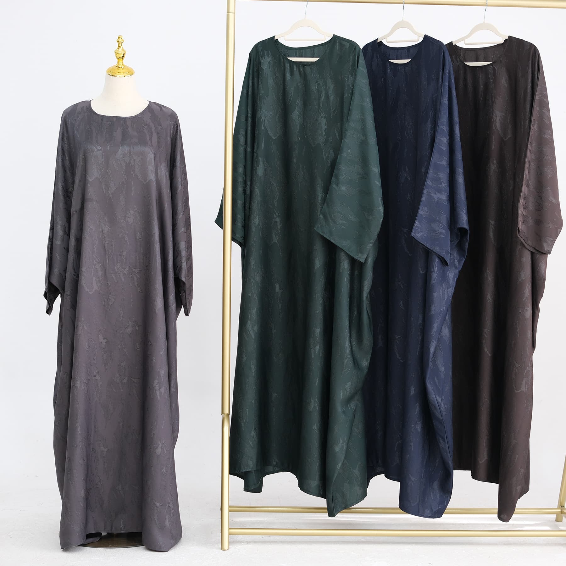 Women's Clothing Loriya Plus Size Fashion Print Dress Women's Clothing Muslim Fashion Modest Abaya Dress