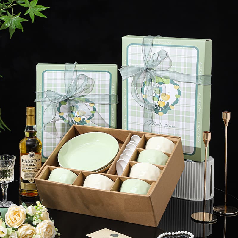 Cream Ins Style Hand Kneaded Ceramic Underglaze Colored Bowls And Plates Ceramic Tableware Housewarming Gift Set Business Event Gift