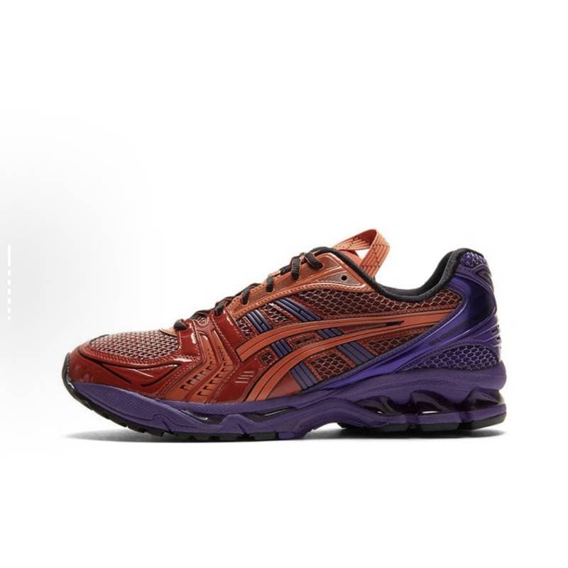 Asics Gel-Kayano 14 Retro Comfort Chaussures de course basses en cuir synthétique et tissu résistant à l'usure pour hommes et femmes