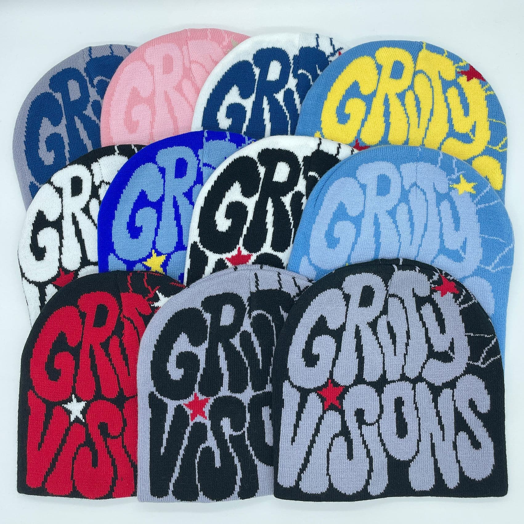 GR manufacturer spot knitted hats for men and women jacquard hats European and American popular hats hip hop hats letter hats trendy fashion Y2K