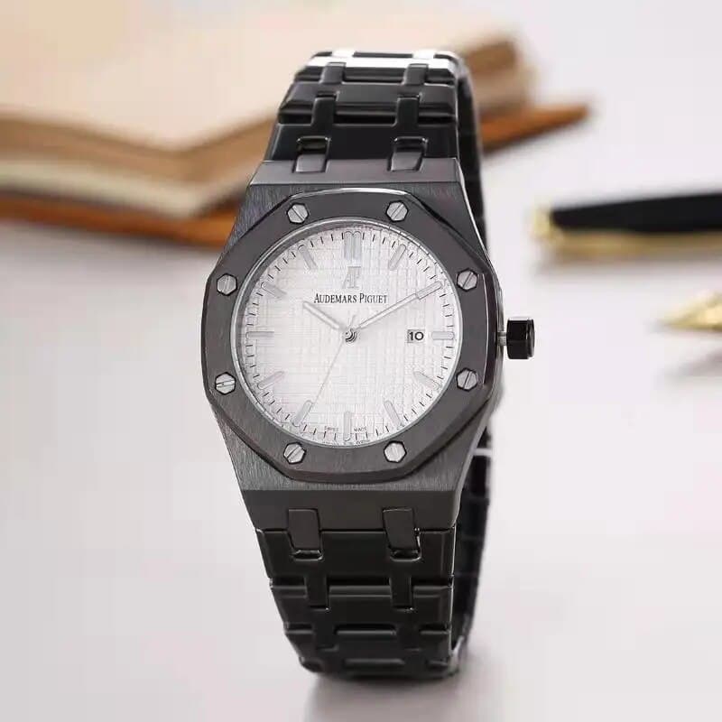 Montre homme de luxe AP, collection élégante, à quartz, haut de gamme, trois aiguilles, design simple.