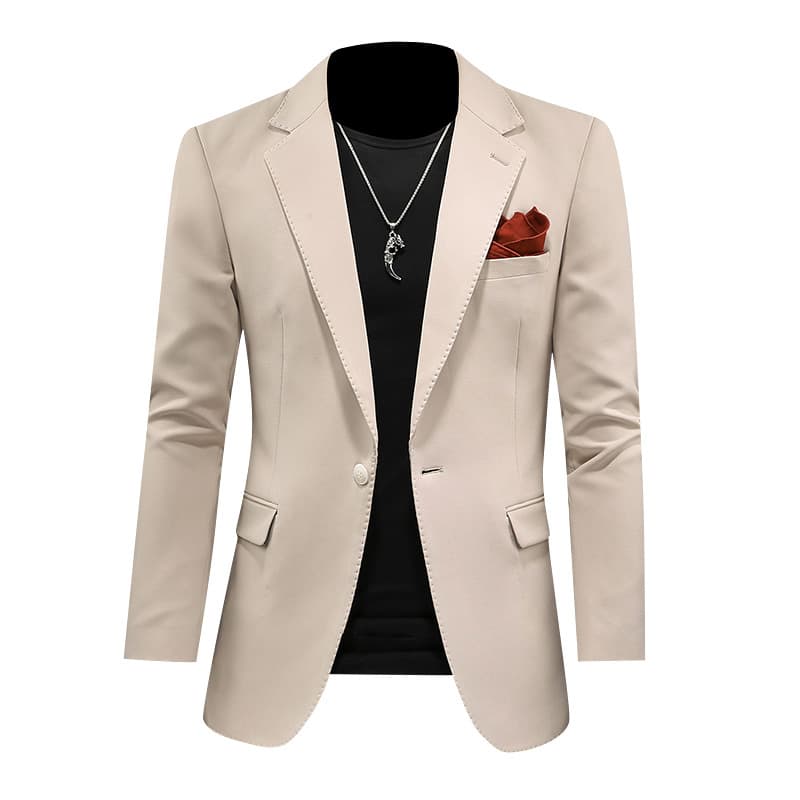 Man's clothing Men's casual suit large size slim-fit suit jacket Men's fashion handsome solid color small suit