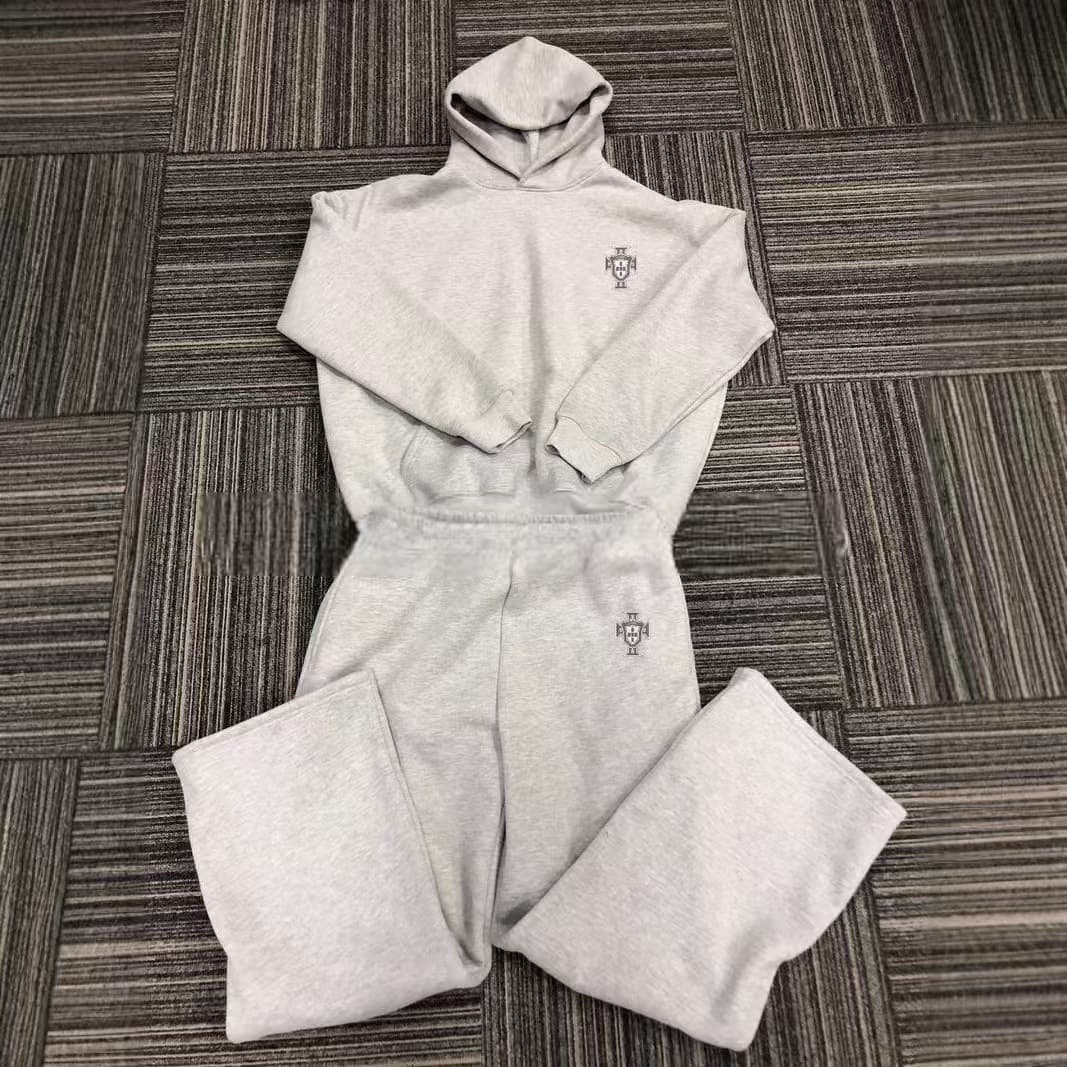 Vêtements pour hommes Chemise à capuche à manches longues Pantalon décontracté ample Ensemble pull