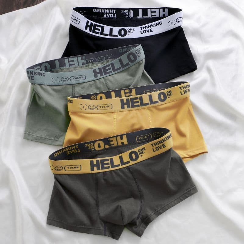 Men's Underwear Men Comfortable Breathable Mid Waist Underwear Men's Boxer Briefs