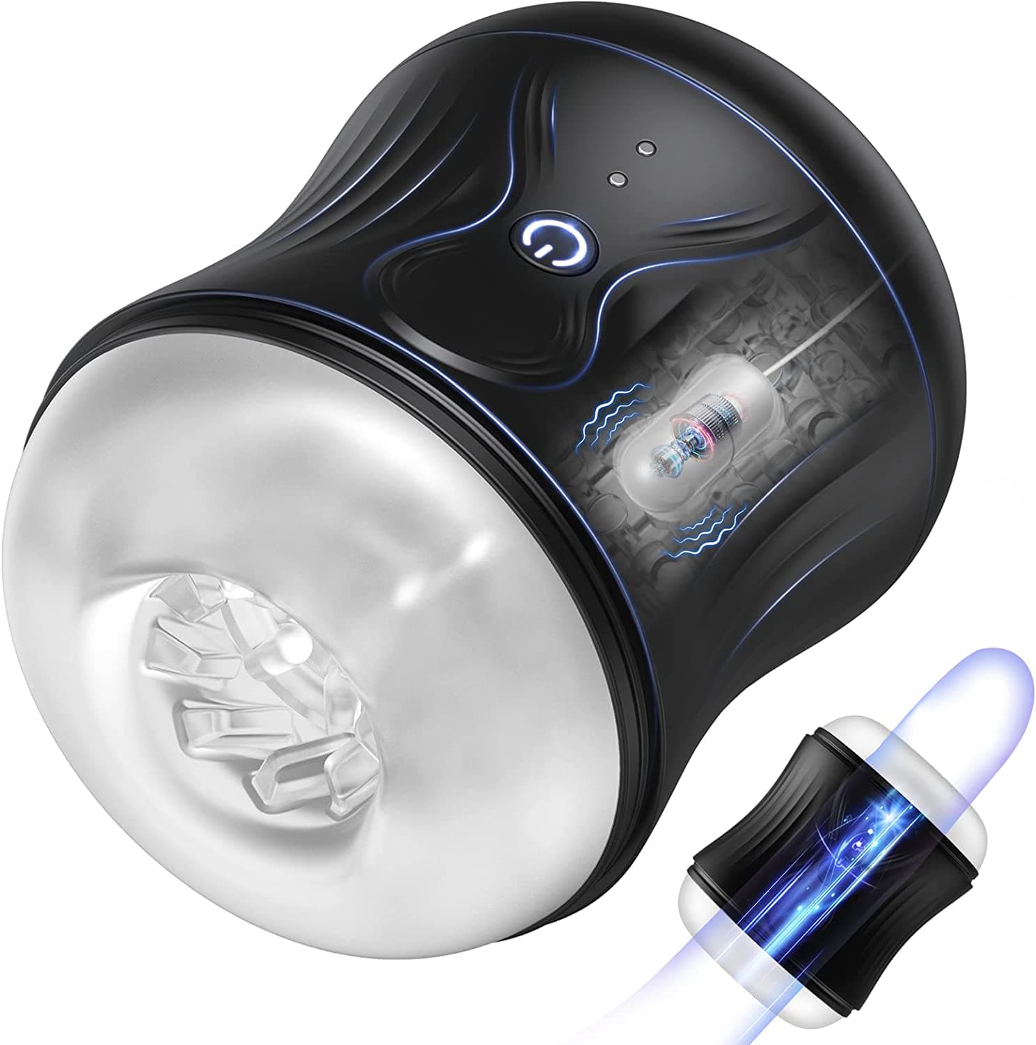 for Automatic Masturbator Men Vibrating Male Masturbation Goods Dual Open-ended Vibrator Adult Supplies S