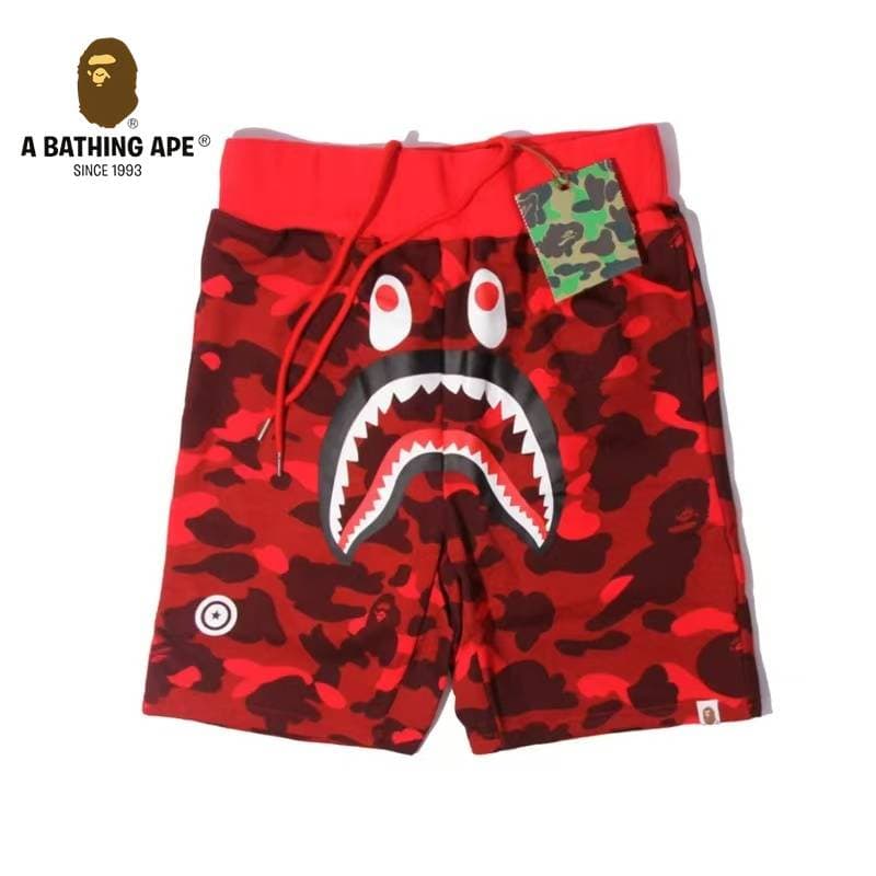 Short BATHONG APE Ape Head Shark Short Ape Head Short cinq jambes décontracté, en pur coton