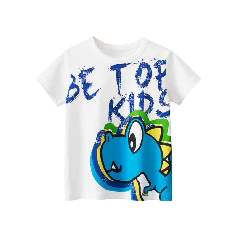 Toddler Boys Clothing Short Sleeved T Shirt Summer Boys Clothes Cartoon Dinosaur