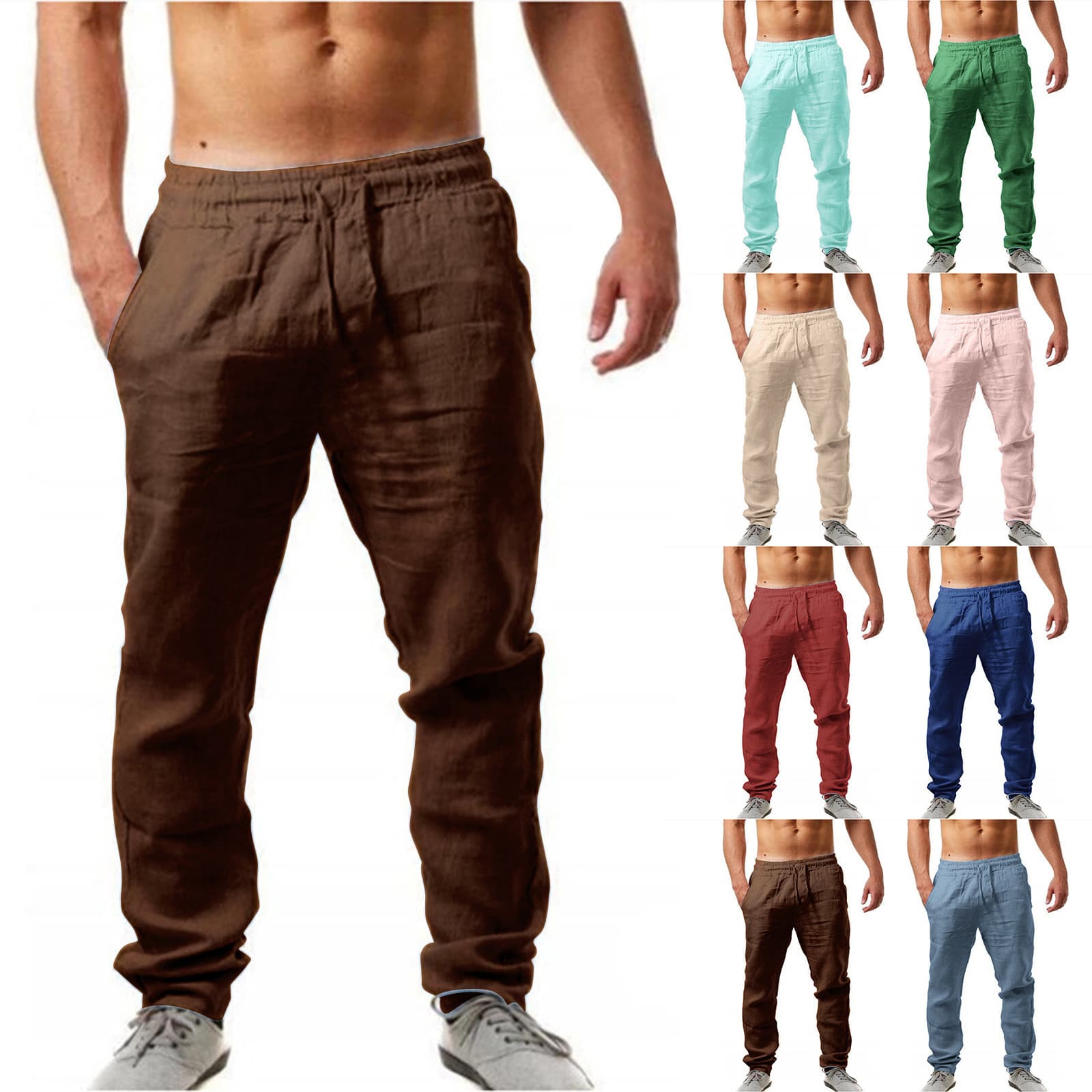 2025n Fashion Casual Pants Styles Quality Men's The European High American Latest With And
