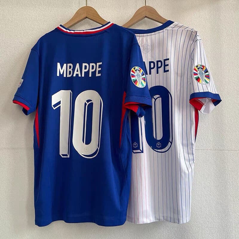 Kylian Mbappe France National Team Soccer Shirt Home/Away 2024 European Cup Premium Football Jersey