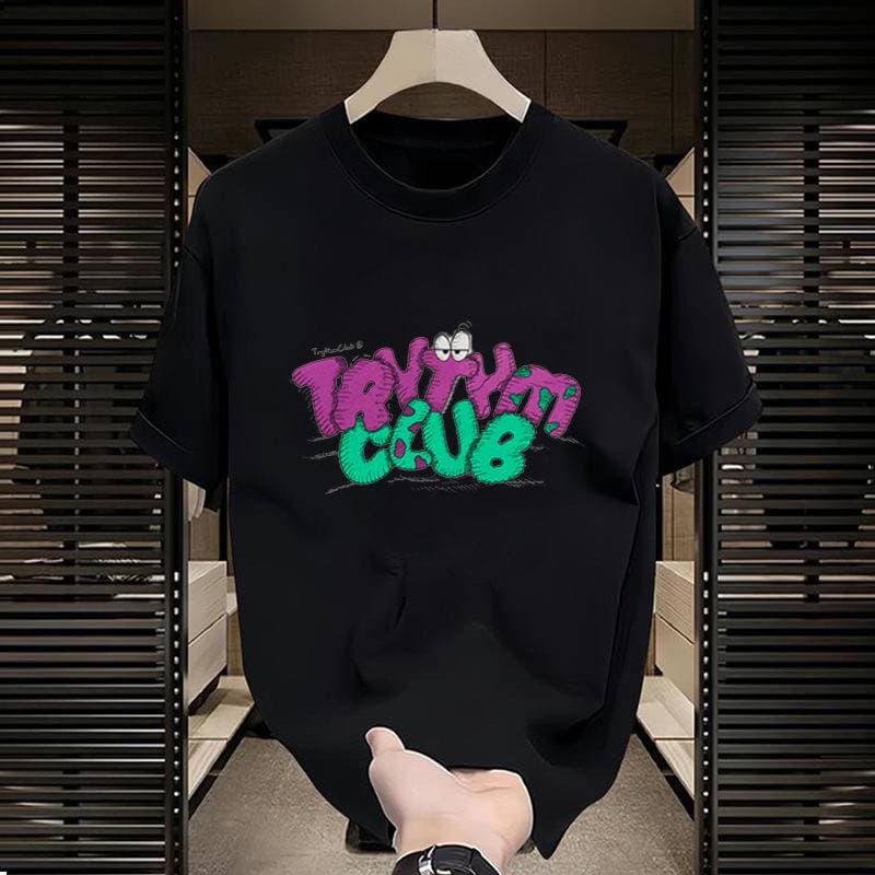 2025 Summer Loose Men And Women Pullover 100% Cotton Short Sleeve T-shirt