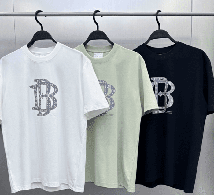Men's Clothing Solona Summer Men's Short-sleeved Simple T-shirt Letter Trendy Loose T Men's Business T-shirt B1DAD2407