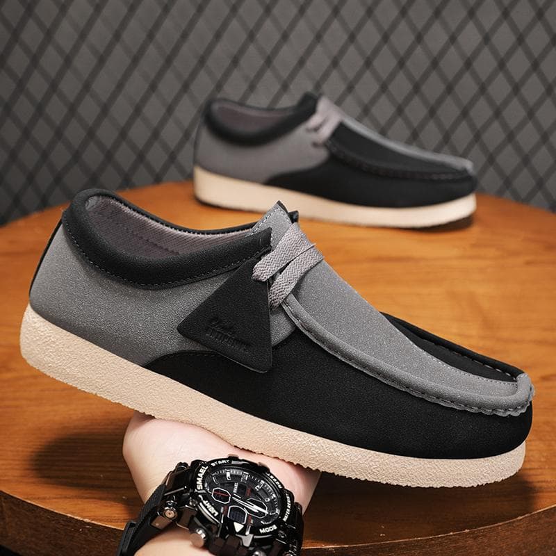 Euro Step Men's Shoes 2025 New Spring And Autumn Trendy Versatile Youth Casual Sports Lightweight Driving Work Office Sneakers