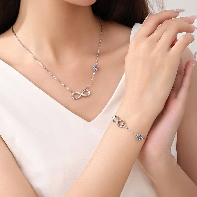 Classic zircon love eternal bracelet women's infinite love eight character bracelet to express feelings fashion jewelry