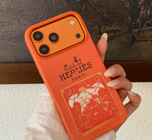 Étui de protection intégral pour iPhone 17 Pro Max, motif litchi, marque tendance européenne et américaine, avec boutons indépendants ; protect