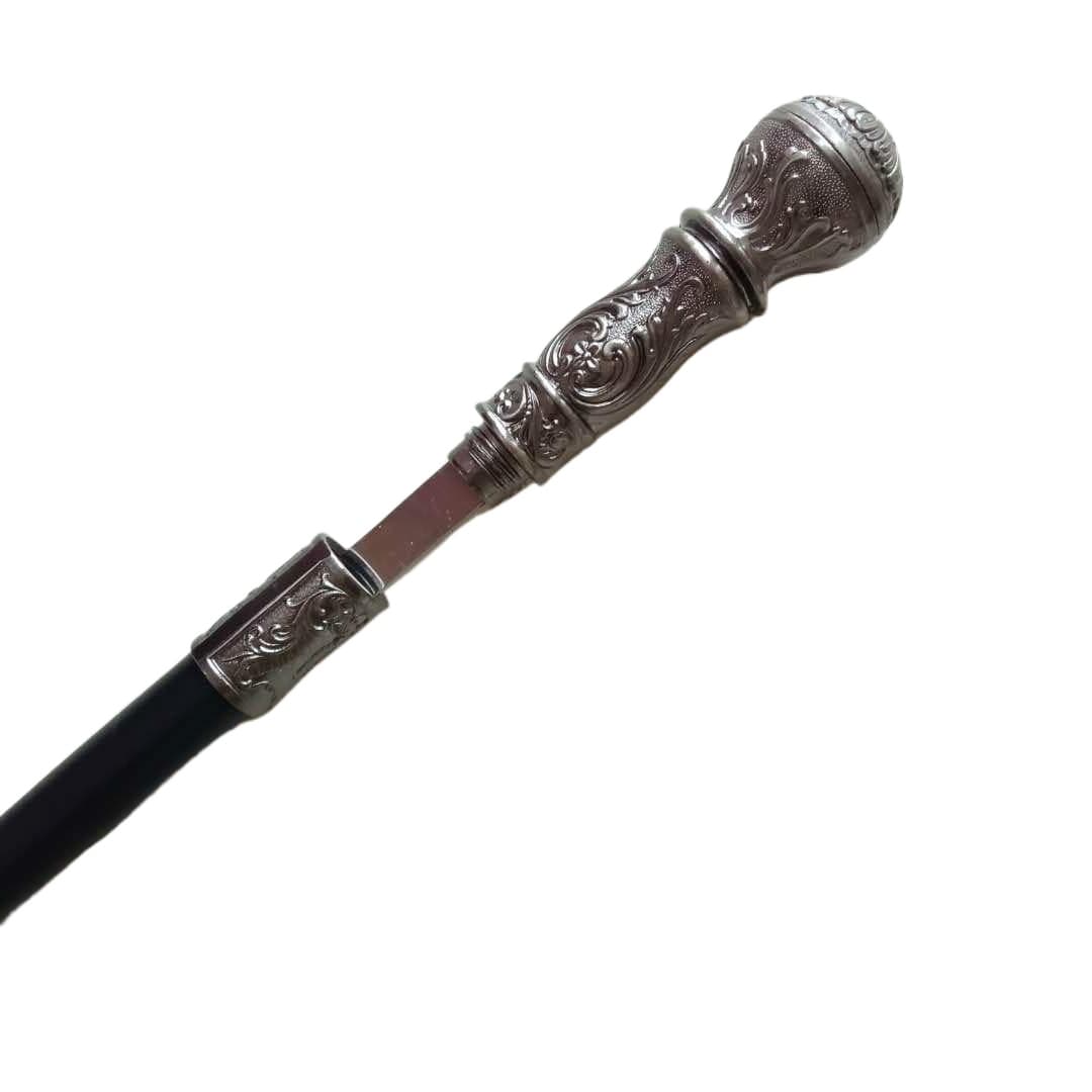 93cm Silver Handle Walking Stick Man Fashion Women Party Sticks Lady Elegant Vintage Walking Cane With 33CM Sword