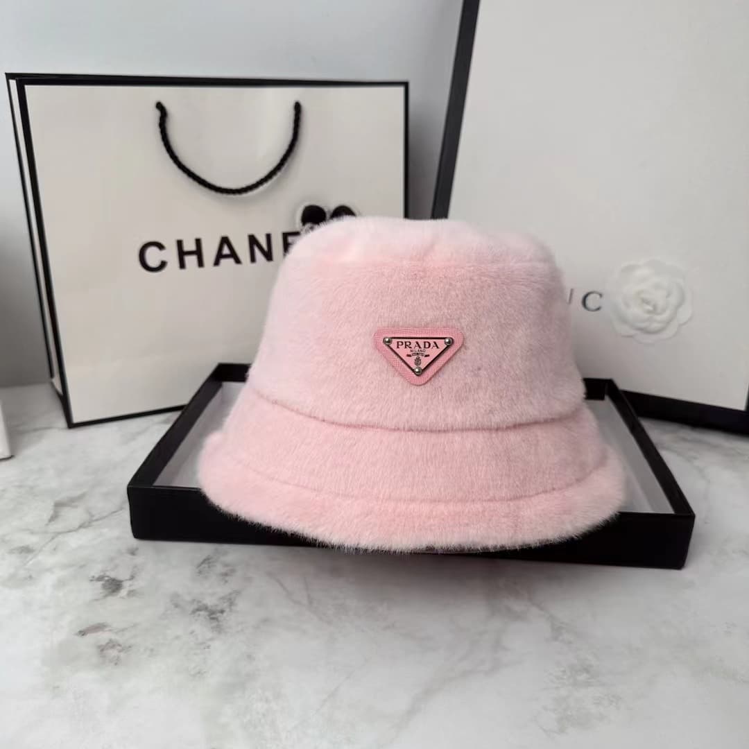 Chapeau de pêcheur automne et hiver, marque de mode, petit chapeau chaud en peluche