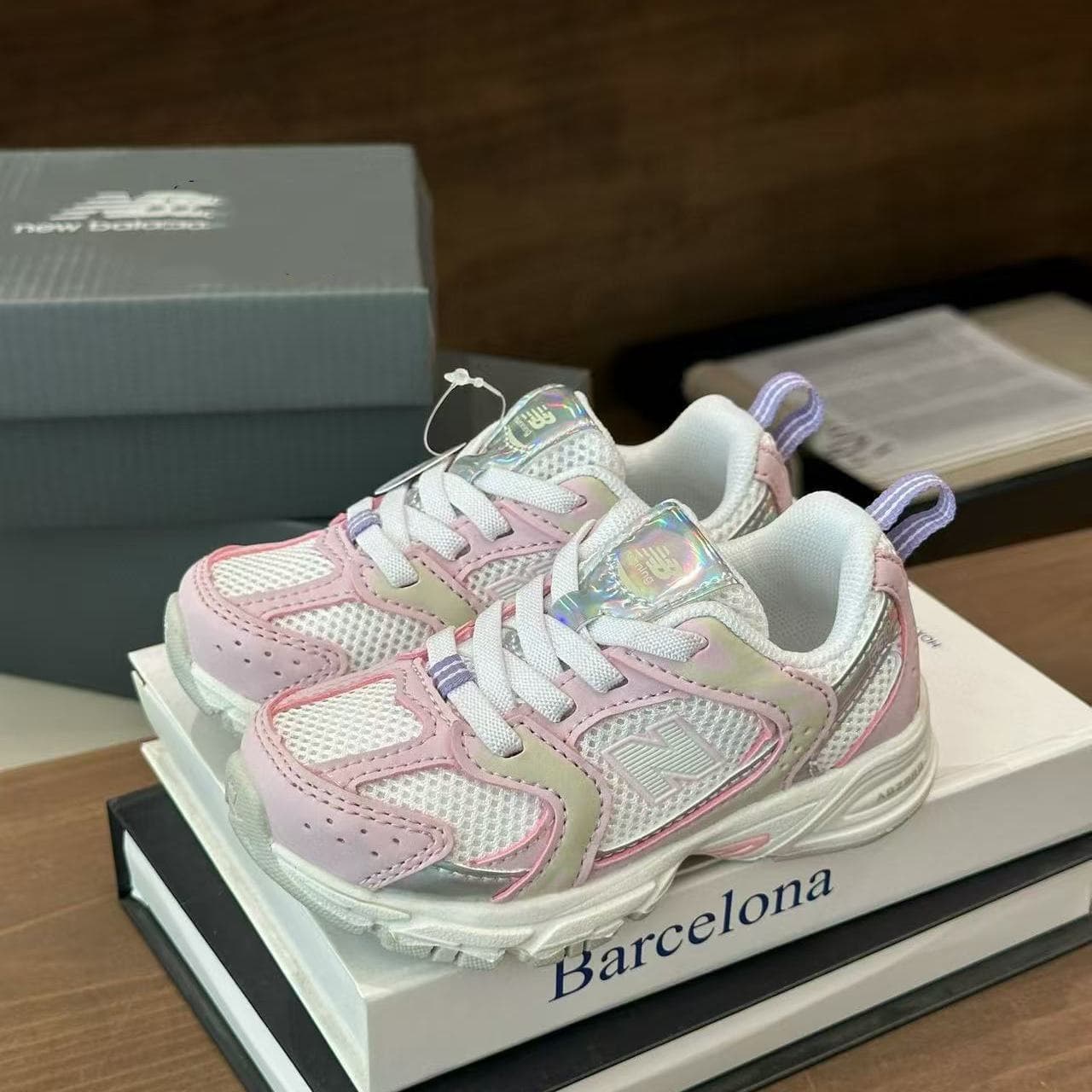 Chaussures d'été pour enfants N530 en maille élastique, chaussures de marche pour bébé, pointures 19 à 37, légères et résistantes à l'usure