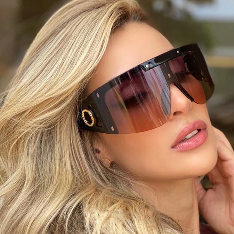 New Fashion Headframe One-piece Sunglasses For Men And Women Sunglasses