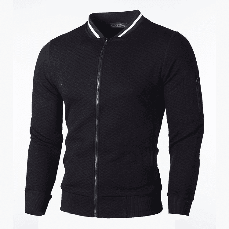 Men's clothing zipper stand collar hoodie jacket