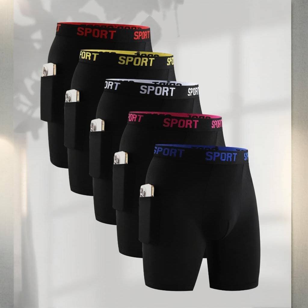 Breathable Men's Sport Underwear - Quick-Dry Training Boxer Briefs With Comfort Waistband For Gym & Daily Wear (Multi-Pack Options Available)