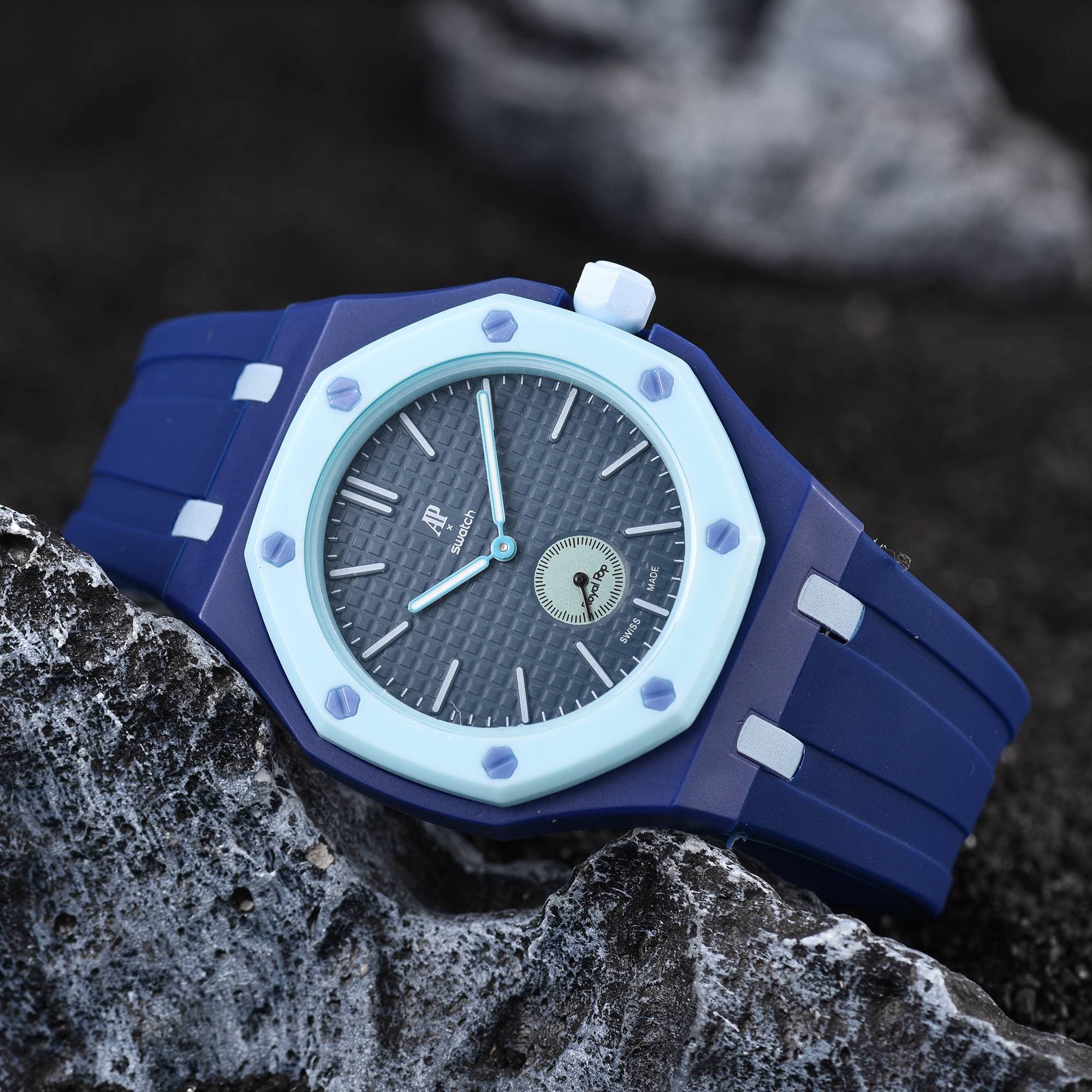 Montre-bracelet Royal Pop verte en biocéramique, mouvement à quartz, co-brandée AP, 2026