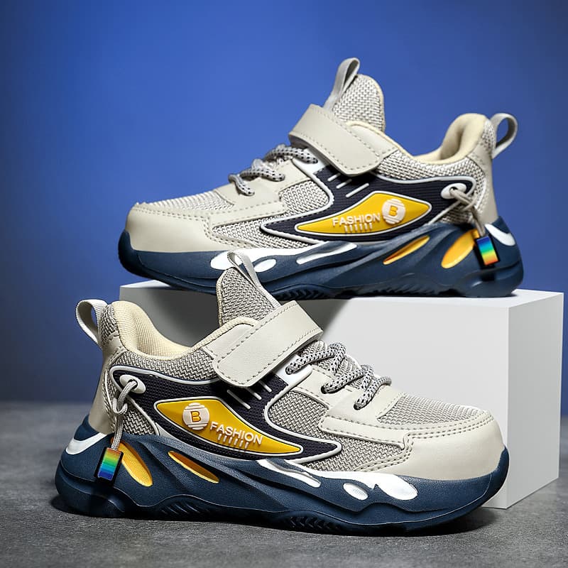 Boys' Air-Mesh Running Shoes - Lightweight Breathable Sneakers | Kids' Gym & Play Shoes