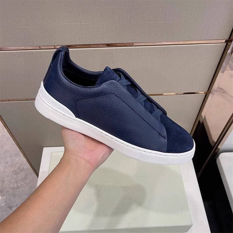 Men's Shoes Casual Shoes Shoes Leather Lace Free Casual Shoes Slip On Non Slip Casual Shoes Men