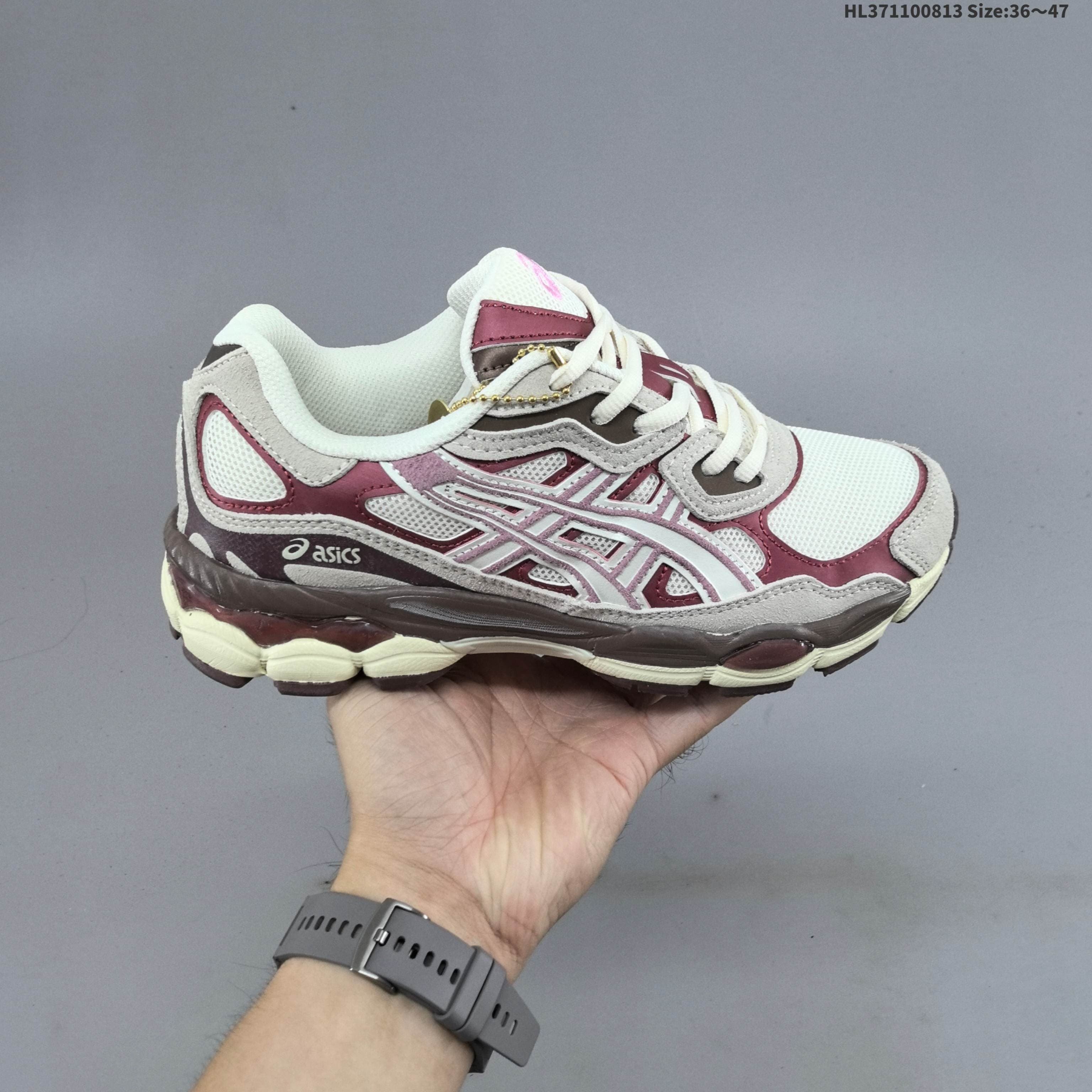 Chaussures de running Asics NYC Gels NYC Sneakers Cream Solar Power Pure Sier Outdoor Sneakers Sports Athleisure Trainers Fashion Daily Outfit 36-47