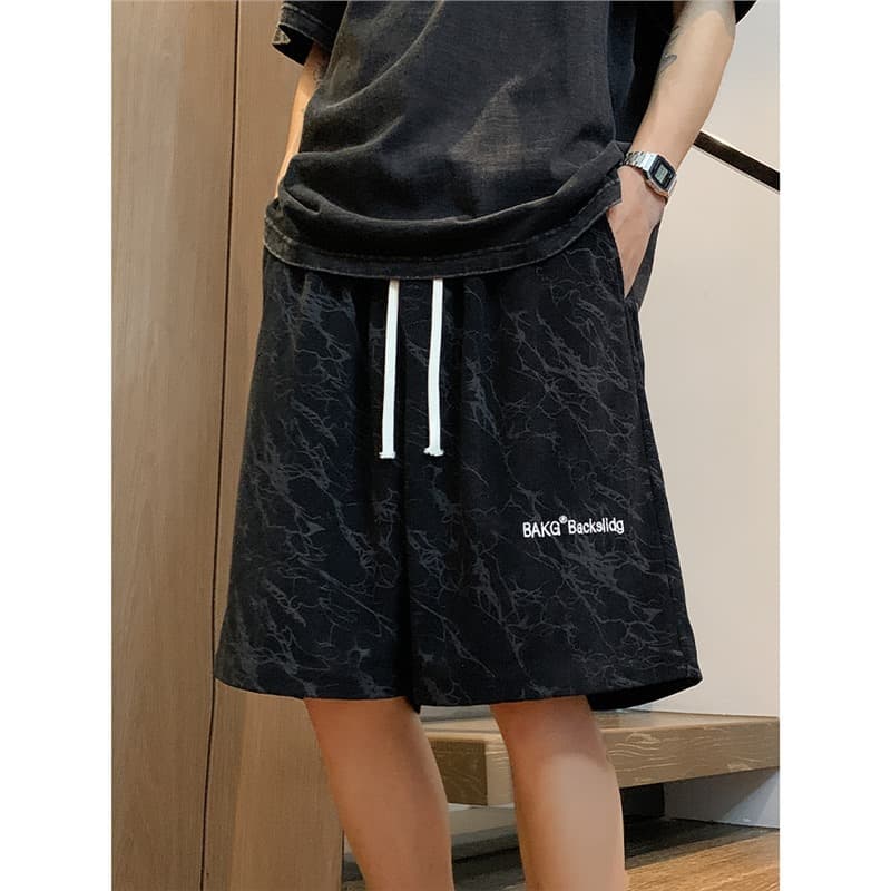 Men's Clothing Pink Corduroy Heavyweight Shorts For Boys Summer Thin Loose Sports Pants Men's Casual Shorts