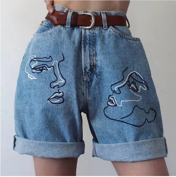 Women's Clothing ins Internet Celebrity Slim-hem Denim Shorts Cute Casual Shorts Boyfriend Jeans