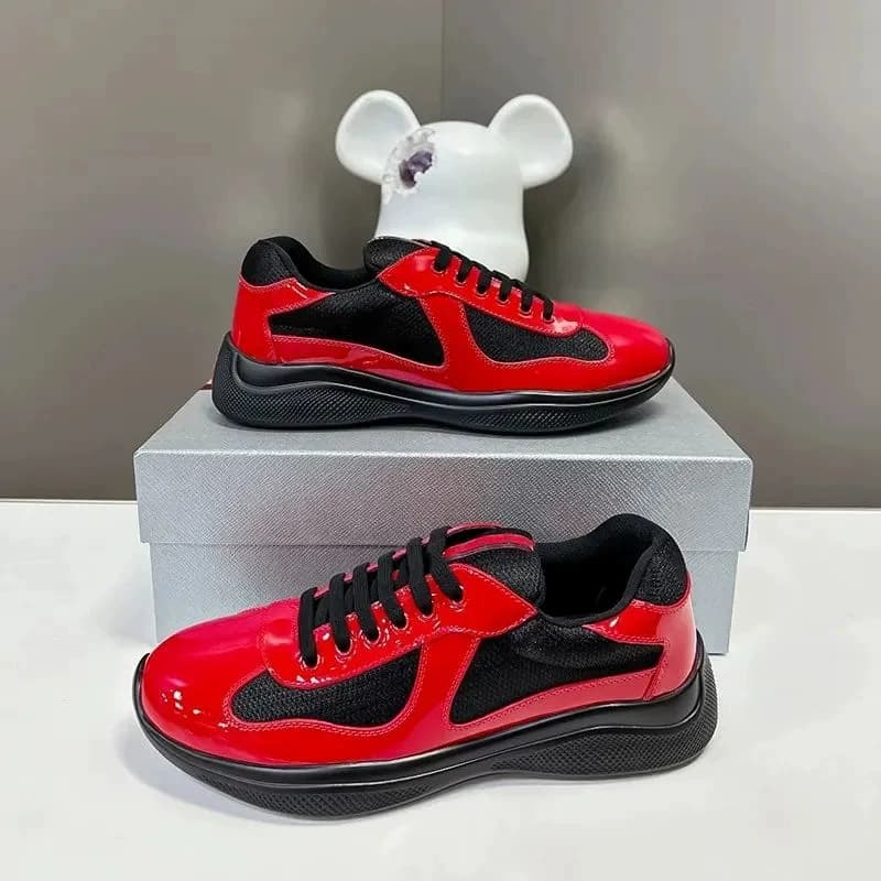 Chaussures de course polyvalentes à bout rond, en cuir véritable, semelle plate, de marque Guangzhou P, en stock, pour le commerce extérieur, mod