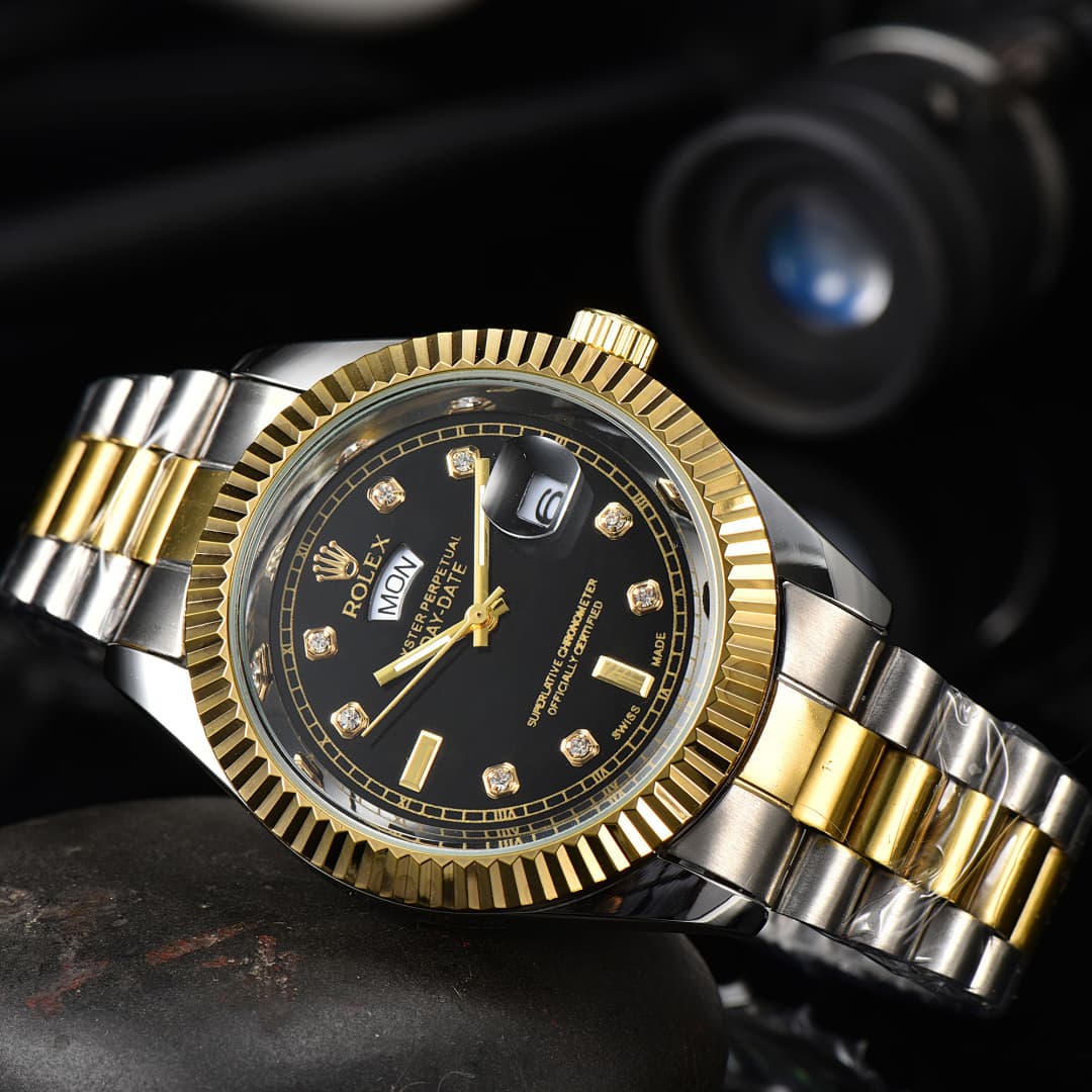 Montre classique à double calendrier pour affaires : une montre de luxe élégante et abordable