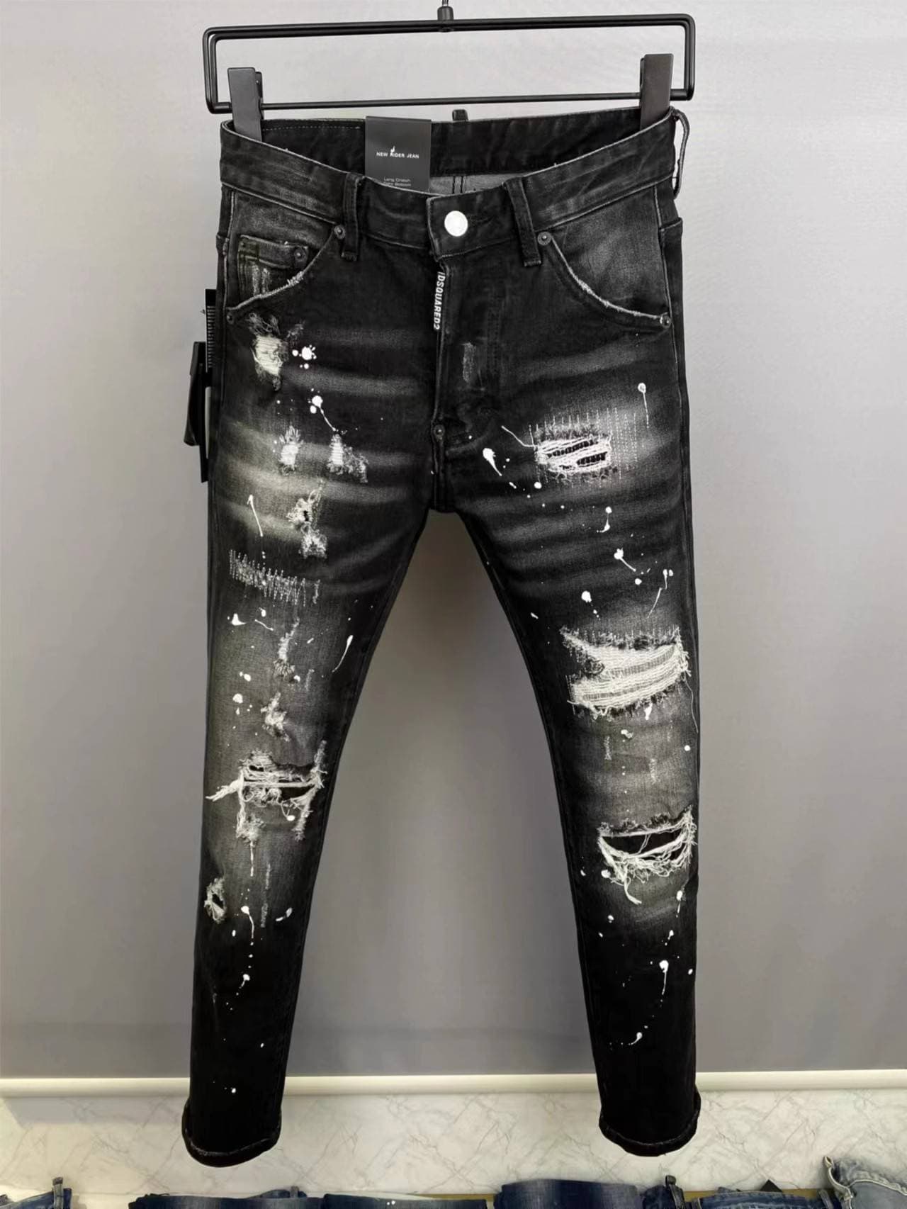Men's Clothing Spring And Summer Straight Jeans Loose Wide Leg Pants Boys' Trendy Handsome Trousers