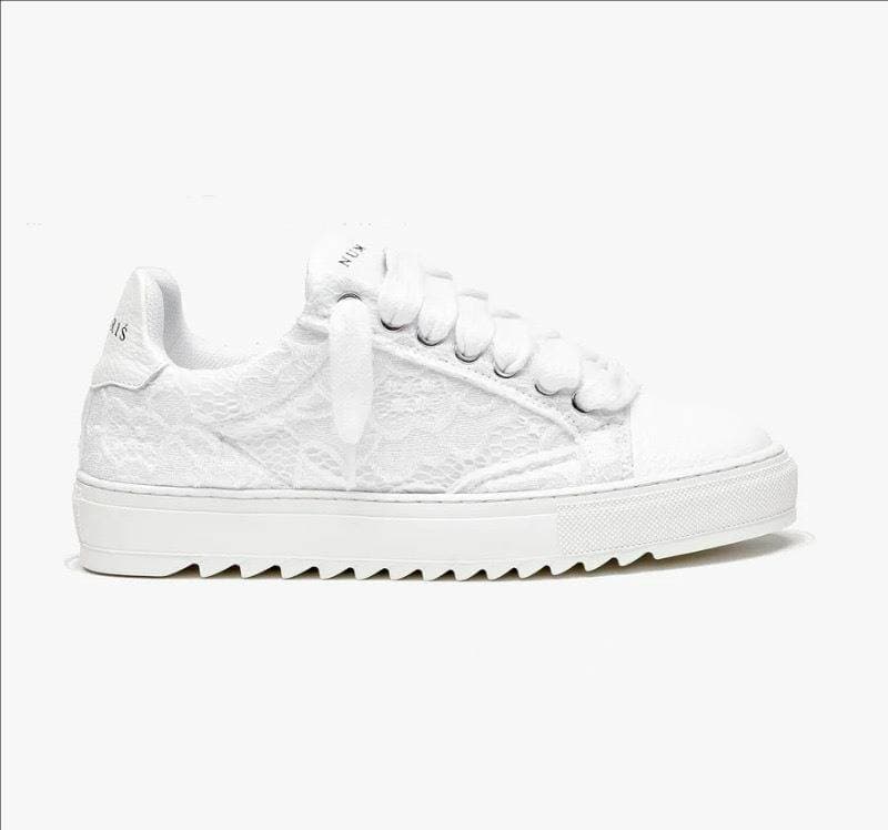 Chaussures de sport unisexes numériques décontractées blanches à lacets de haute qualité, style européen et américain populaire.