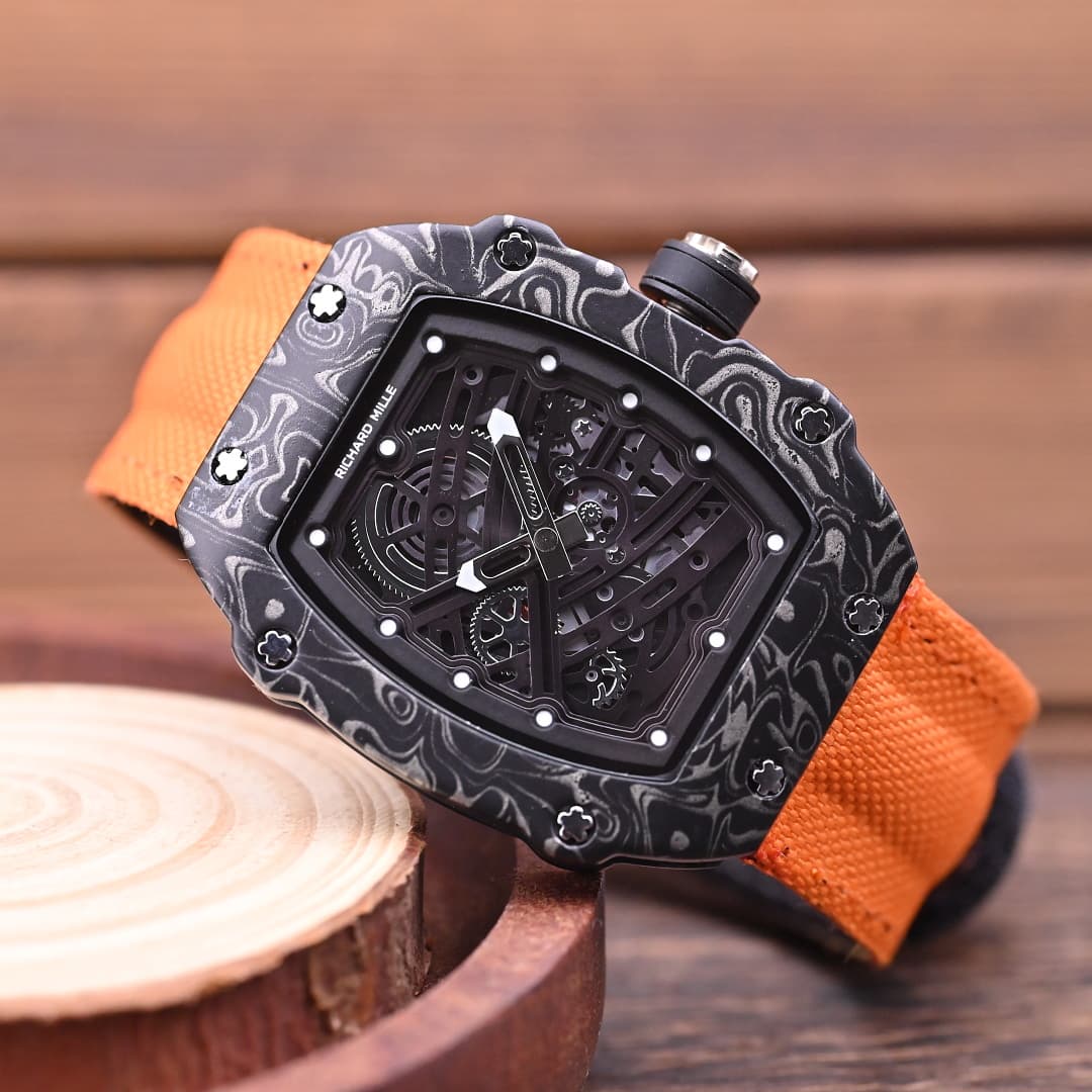 Montres-bracelets ultra-minces pour hommes Charles & Richard avec bracelets tissés : Montres décontractées