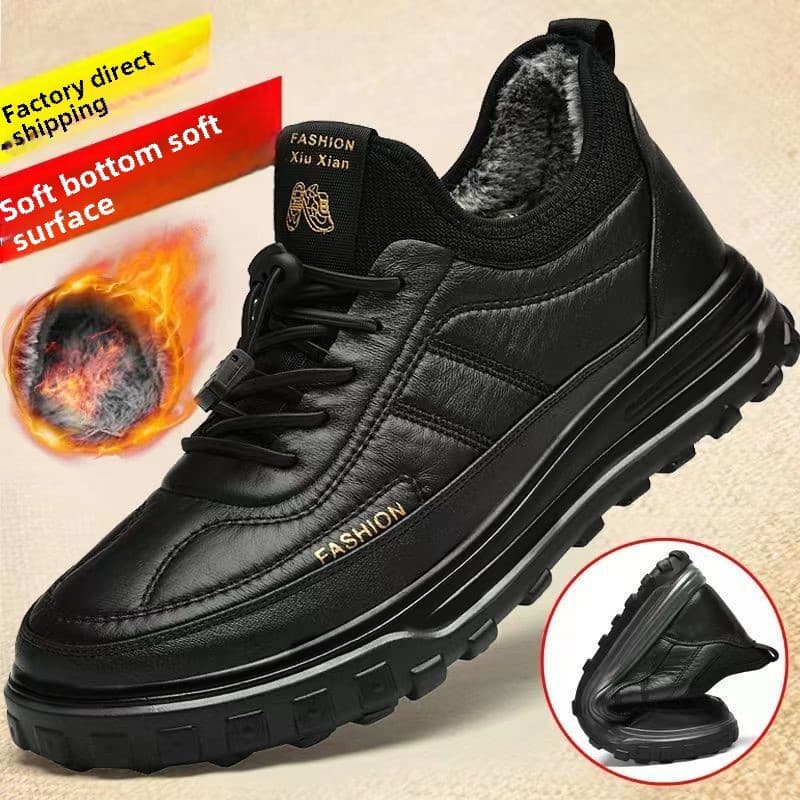 Winter new men's cotton shoes fleece-lined thick snow shoes comfortable warm sports casual shoes Foreign Trade men's shoes wholesale