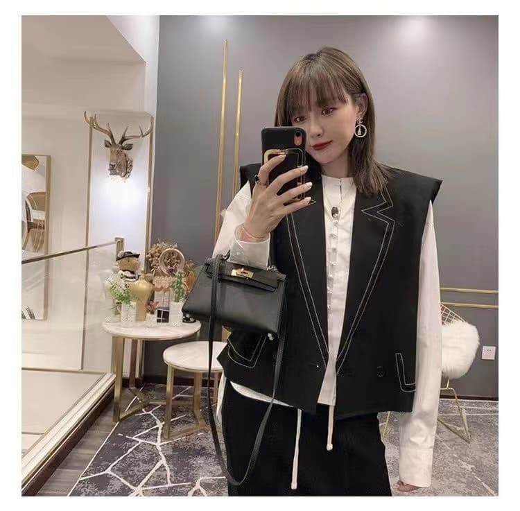 P7 Bubble Green 2023 Nouveau sac Kelly de deuxième génération Printemps et été Sac messager à bandoulière Sac à main en cuir véritable Mini