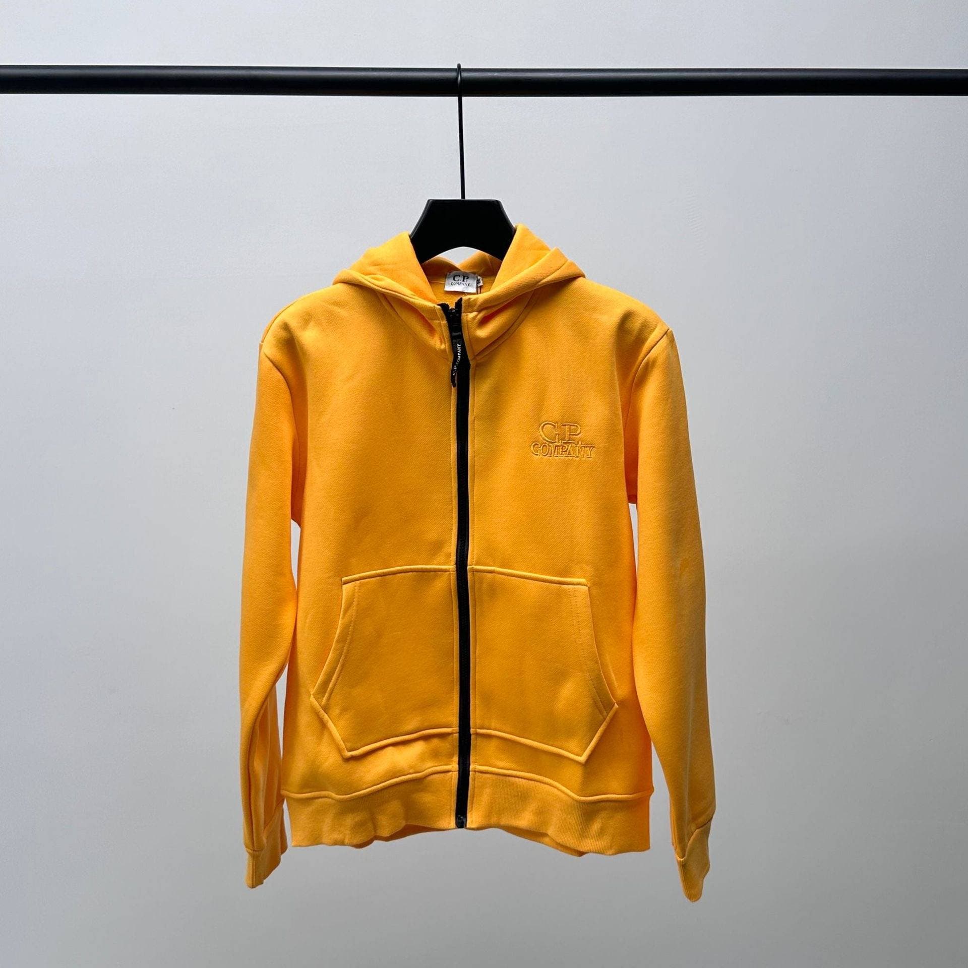 Sweat à capuche zippé pour homme, manches longues, CP Company, pull toutes saisons en polyester uni