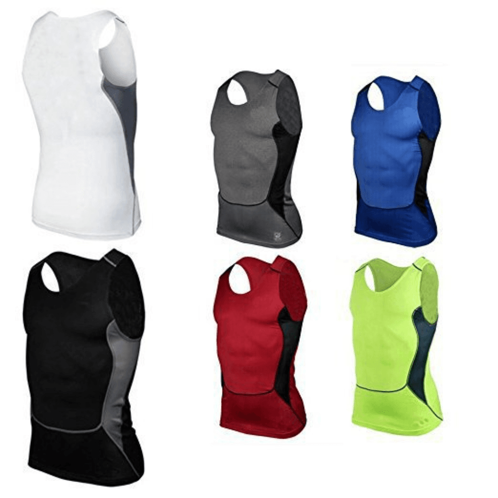 Men's Clothing Men's Tight Fitting Vest Style Sports Fitness Basketball Sweat Wicking And Quick Drying Top For Men For Formal & Casual