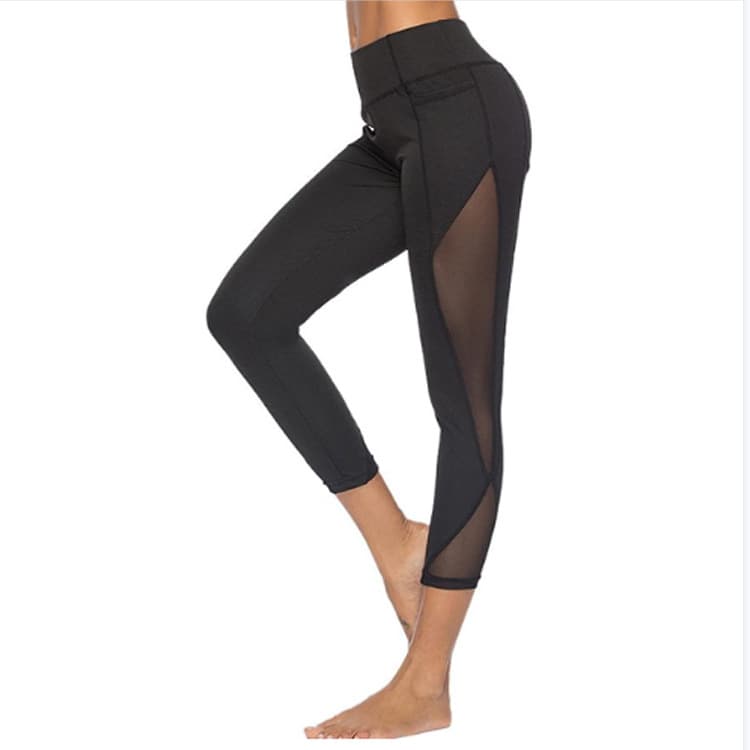 Women's New Mesh Lace Yoga Training Leggings