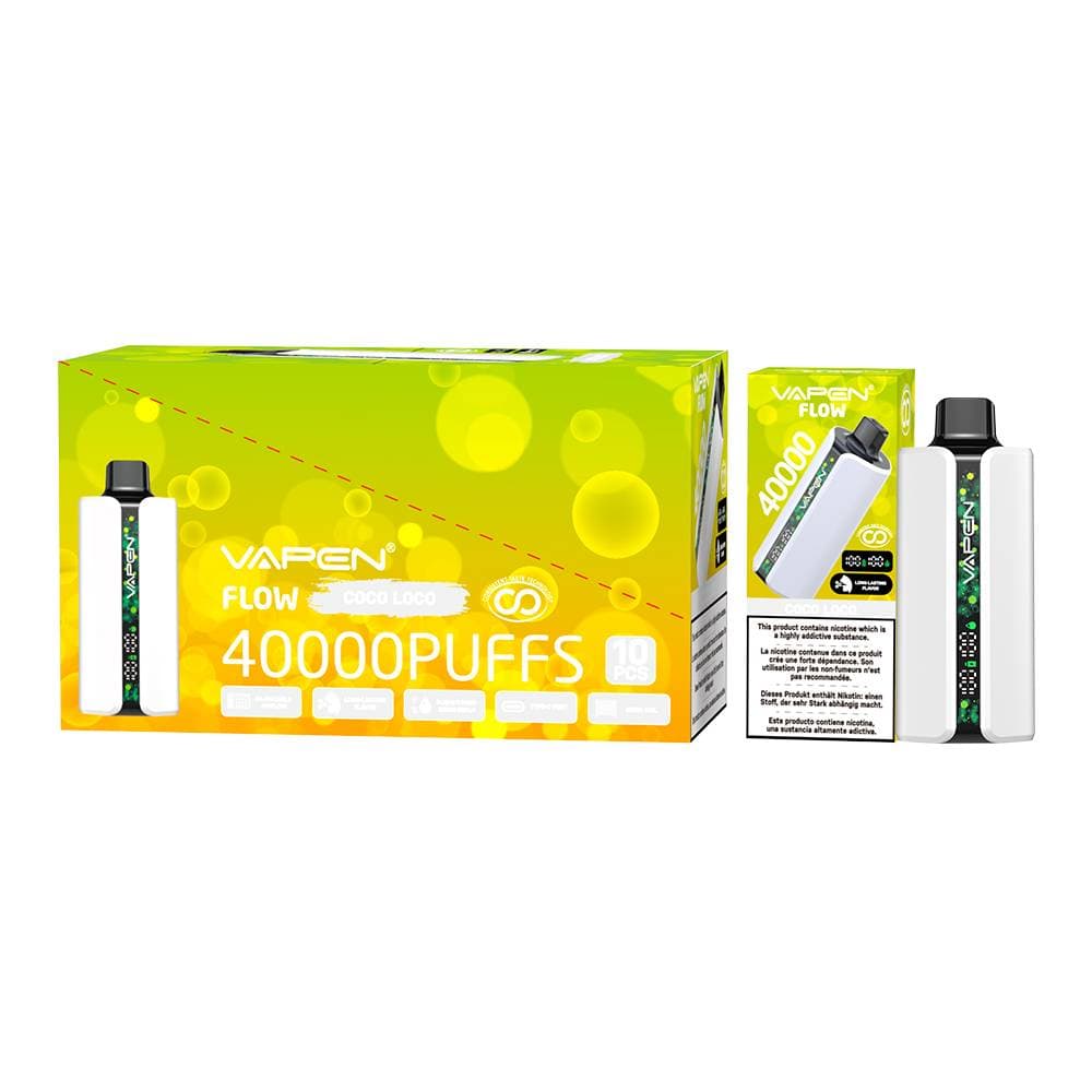 10pcs Vapen Flow 40000 Puffs Stylo Vape Jetable E-cig Mesh PRO Saveurs 40K 30K 50K Vapes Bar Elf Cigarette Électronique TECHNOLOGIE DE GOÛT CONSTAN