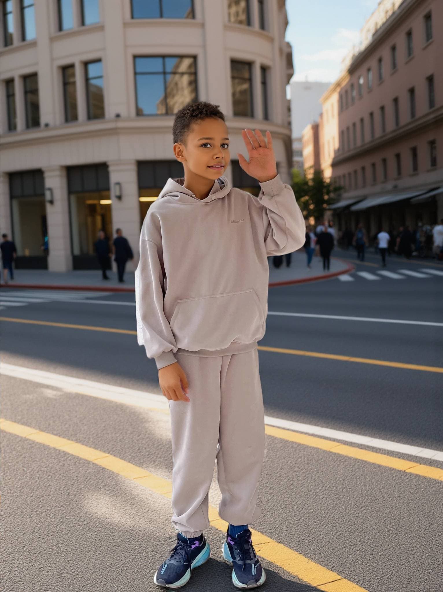 Boy's Suit Fashionable Spring And Autumn Style Big Children Spring Handsome Fashionable Boy Trend