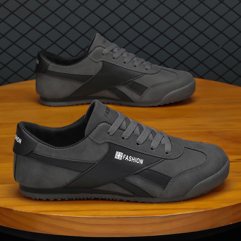 Men's Shoes Spring/Autumn New Style, Versatile Retro Style, Black, Dirt Resistant, Lightweight Work Shoes