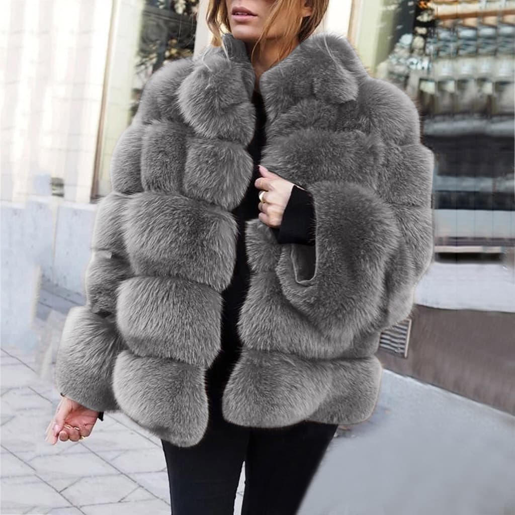 Women's Clothing Fur Coat Fox Fur Cross Patchwork Fur