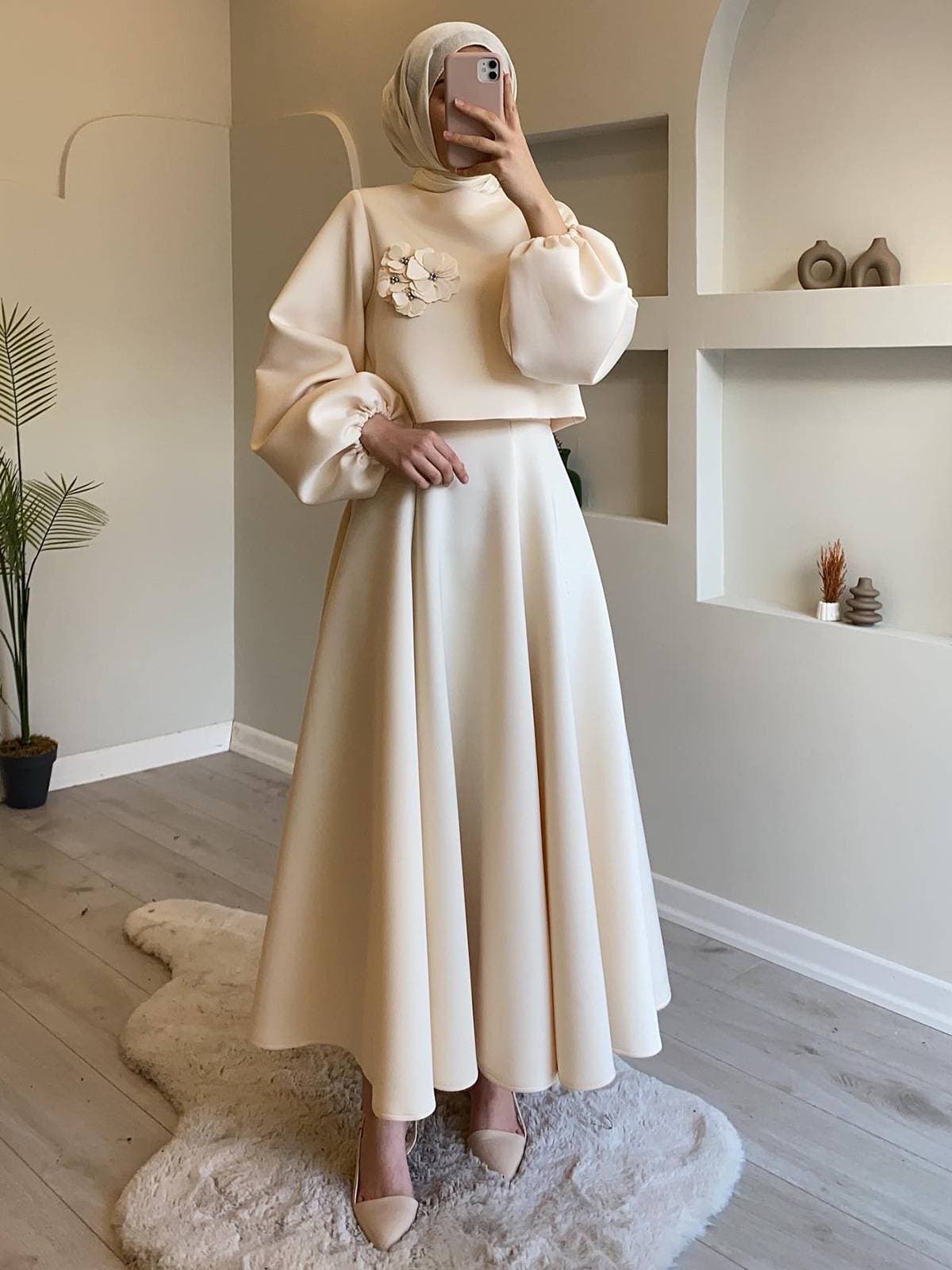 Women's Clothing Plus Size Women's Fashion Dress Middle East New Hot Diamond Robe With Headscarf